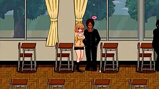 College Lady Sex in Hentai Game