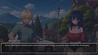 Bluring the Walls Hentai Game Ep 2: Horny Girlfriend Rips Shirt Off in Wild Lust.