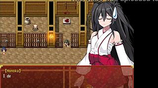 i battle shrine maiden honoka in group banging