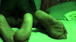 Amateur scene where she awakens to find my big black cock penetrating her pussy in homemade setting