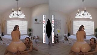 your first massage turns into cum-on-tits orgasm with aiden ashley and tiffany watson