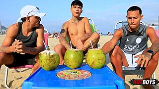 Ever tried banging our buddy with us in a wild 18+ threesome?