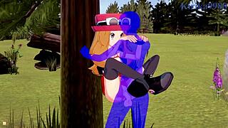 serena and bea saito get intense creampie sex with the old man in pokemon hentai
