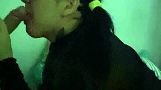 ava love gives hardcore blowjob secretly with monster cock 😈