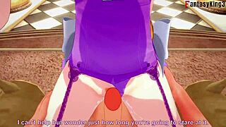 scáthach-skadi passionately having sex on the throne in pov