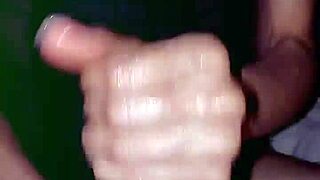 i give my skinny girlfriend a sexy handjob in our couple moment