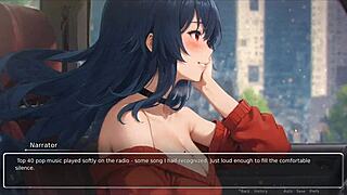 Bluring the Walls Hentai Game Ep 2: Horny Girlfriend Rips Shirt Off in Wild Lust.