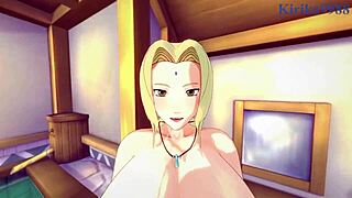 Tsunade and Naruto Uzumaki in wild hentai sex