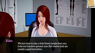 redhead amateur exposes small tits in 3d hentai family homemade scene