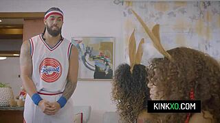 curly-haired teen 18+ stepsisters get fucked by stepbro