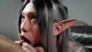 lr blowjob 3 elf - g031 1 deepthroat