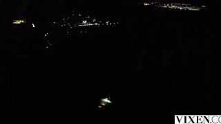 Vixen Blonde In Lingerie Bent Over For Ffm Cowgirl Riding And Cunilingus