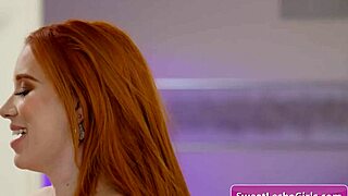 Busty Redhead Lesbian Babe Enjoy Deep Sex Massage and Deep Pussy Licking - Haley Reed Madison Morgan