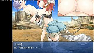 Minotaur Girl's Big Tits in Hentai Game Action!