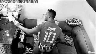 Gay fans caught bareback on IP cam