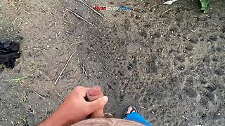 i'm masturbating my cock under this bridge alone