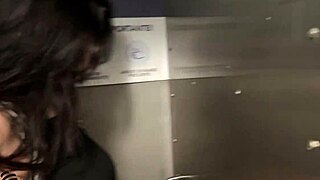 Overwhelmed by the thrill of a public restaurant blowjob