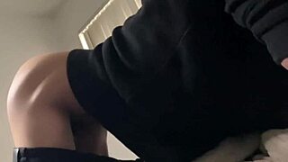 Hot 18-year-old twink gets assfucked by sexy shemale in homemade video