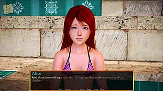 In my new family, the redhead with small tits joins.