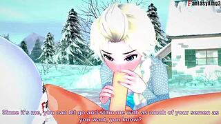 Elsa Sucking And Having Sex In Frozen Fantasy