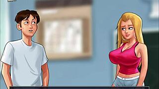 summertime saga episode 195 with anime characters