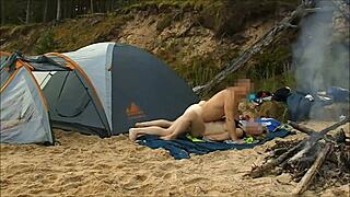 Desert Island couple gets naked for wild action