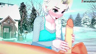 Elsa Sucking And Having Sex In Frozen Fantasy