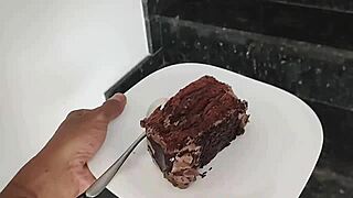 Wife Gets Cum On Cake
