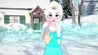 Elsa Sucking And Having Sex In Frozen Fantasy