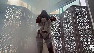 ema karter takes biggest dick in interracial ass slapping