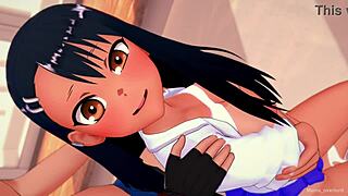 Damn! Nagatoro in Old Uniform Plays with Big Cock Uncensored!