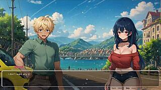 Blurring the Walls Hentai Game Ep 3: Teasing Boyfriend with Voyeurism