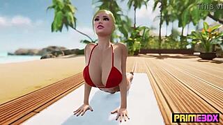 Deep Tissue Massage Animation with Futanari Foursome Action