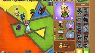 btd6 gameplay with anime hentai themes and popping balloons