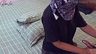 horny asian seduces friend to fuck on bed 😏