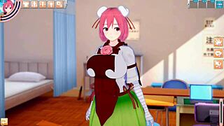 Want to see Kasen Ibaraki's big tits rubbed in Touhou hentai?