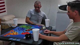 Hot NASTY gay BLOWJOB first time with troops