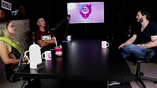 the fear of dick not rising in recording led to little gay porn, so he does therapy for crazy fetish with Arthur Aily in sheer red 😳