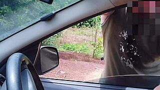 Naughty Bia flashes pussy and breasts on Brazilian street