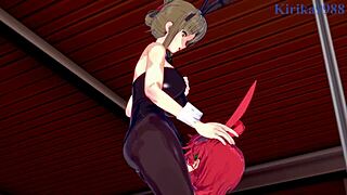 festenia muse, chitose kisaragi, and sagiri sakurai dive into intense lesbian play in super robot wars j, v, t hentai.