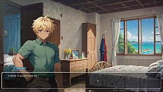 Blurring the Walls Hentai Game Ep 3: Teasing Boyfriend with Voyeurism