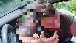 Naughty Bia flashes pussy and breasts on Brazilian street