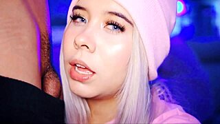 Valentina The Coed Submissively Sucks Cocks, Mouth Filled With Cum.