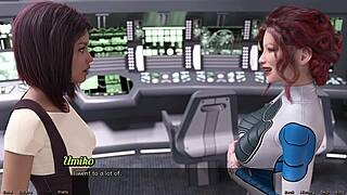 Elsie Explores Lesbian Desires in 3D Cartoon Stranded in Space 52