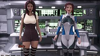 Elsie Explores Lesbian Desires in 3D Cartoon Stranded in Space 52