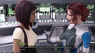 Elsie Explores Lesbian Desires in 3D Cartoon Stranded in Space 52