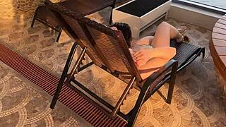 Quick locker room fuck after aquapark pickup