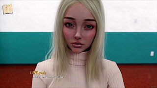 Being a Dik 310 game scene with big tits.