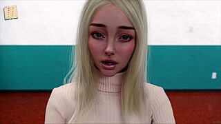 Being a Dik 310 game scene with big tits.