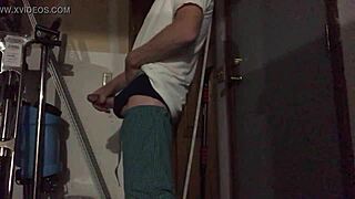 Gay Man Rubs Another's Cock in Raw, Direct Session